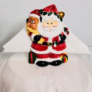 Vintage 1997 Santa Napkin Holder